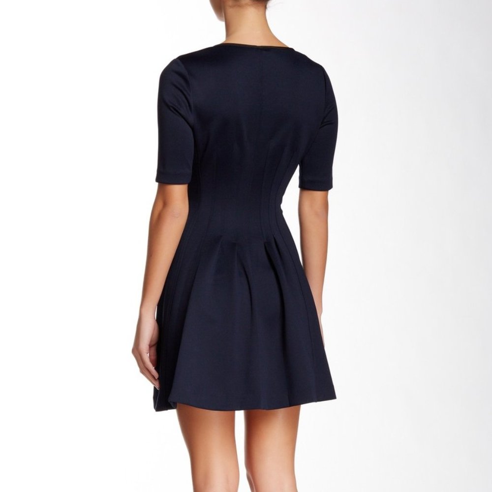 Betsey Johnson Full Zip Blue w/ Black Trim Dress 2 - Picture 11 of 11